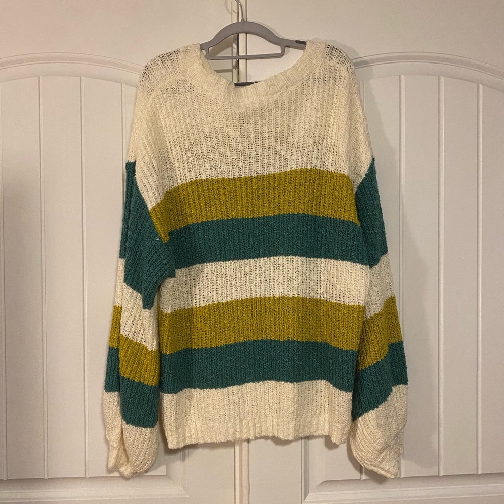 NWT Mustard Seed Colorblock Sweater